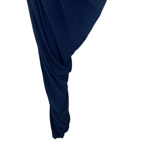Norma Kamali x Revolve True Navy Ruched Diana Dress Size XL - Picture 5 of 12